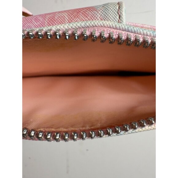 Guess Pastel Tie-Dye Logo Mini Crossbody Bag With Chain Strap & Zip Closure - Picture 7 of 8